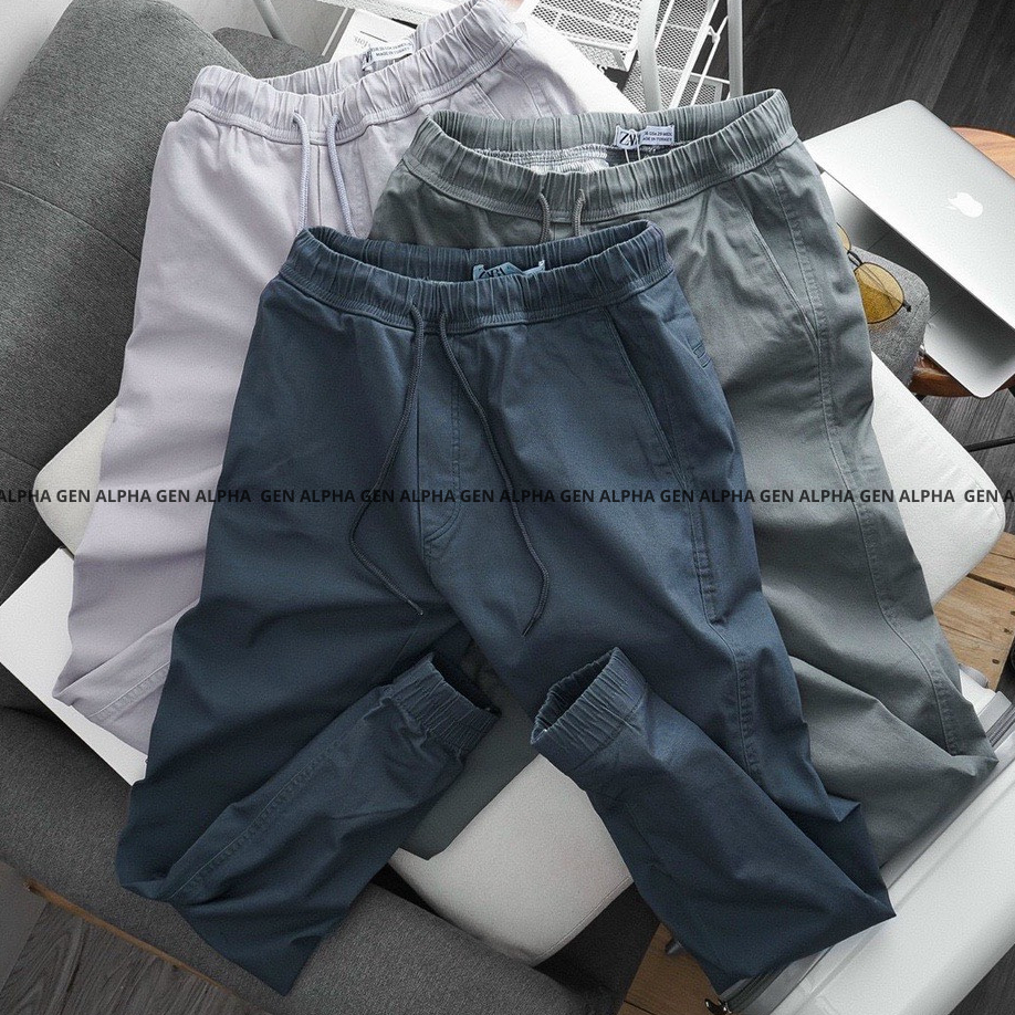 Quần Baggy jogger GEN ALPHA, lưng thun, form suông Unisex, chất liệu kaki co giãn cao cấp GEN1345