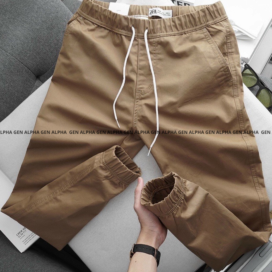 Quần Baggy jogger GEN ALPHA, lưng thun, form suông Unisex, chất liệu kaki co giãn cao cấp GEN1345