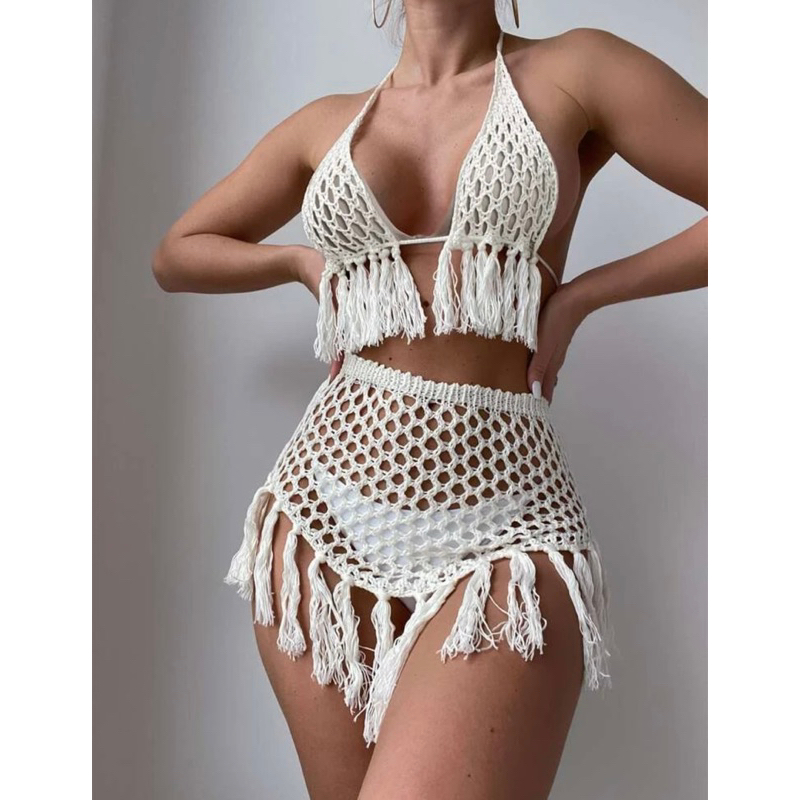 Set bikini lưới không kèm quần lót