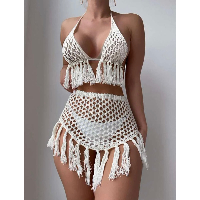 Set bikini lưới không kèm quần lót