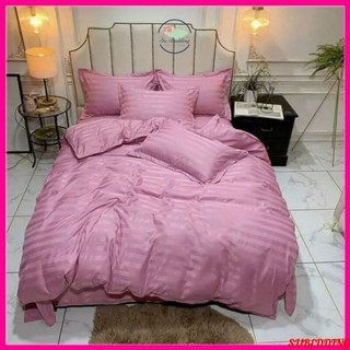 Bộ chăn ga gối  kẻ sọc 3f chuyên dùng trong khách sạn chất mềm mịn thoáng mát có 4 món và 3 món đủ size