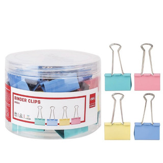 Kẹp bướm binder clips màu 25mm - 48 chiếc, kẹp tài liệu, vpp thiên minh, vpp thien minh