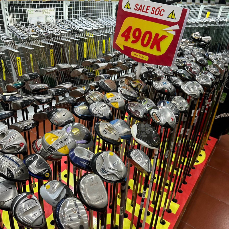 gậy golf gỗ và rescue 490k