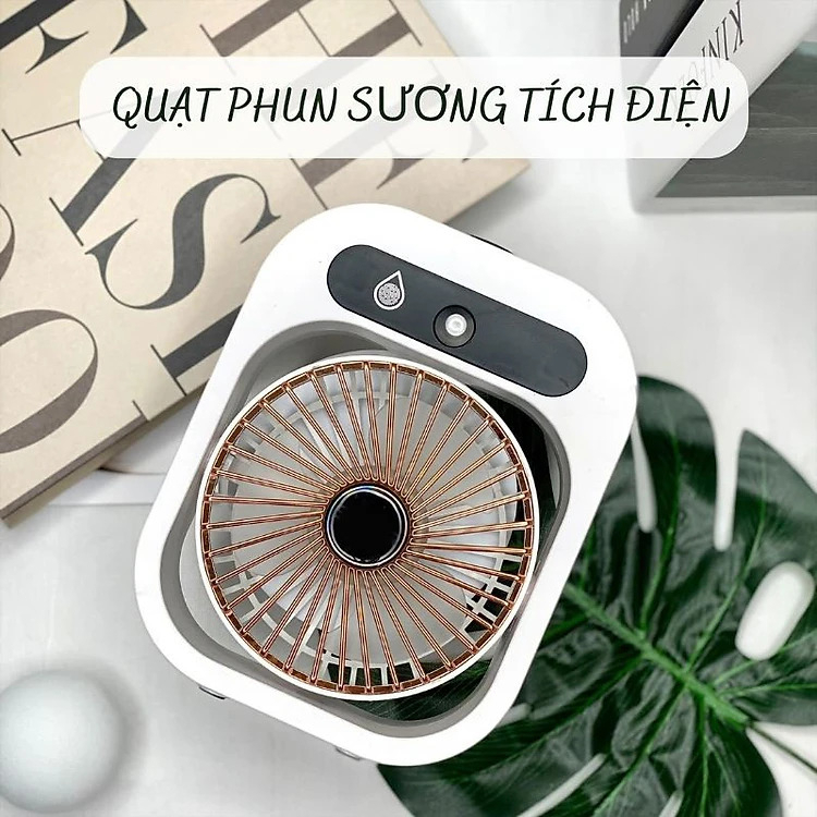 Quạt phun sương mini để bàn Seasy W21 tạo hơi nước điều hòa không khí 3 cấp độ gió