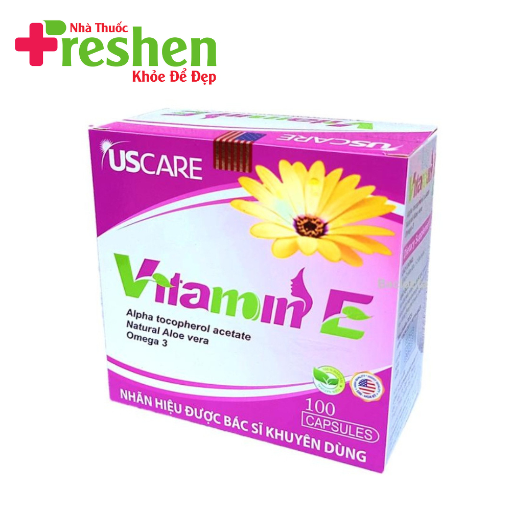 Viên uống vitamin E hoa cúc E400 USCARE (Hộp 100 viên)