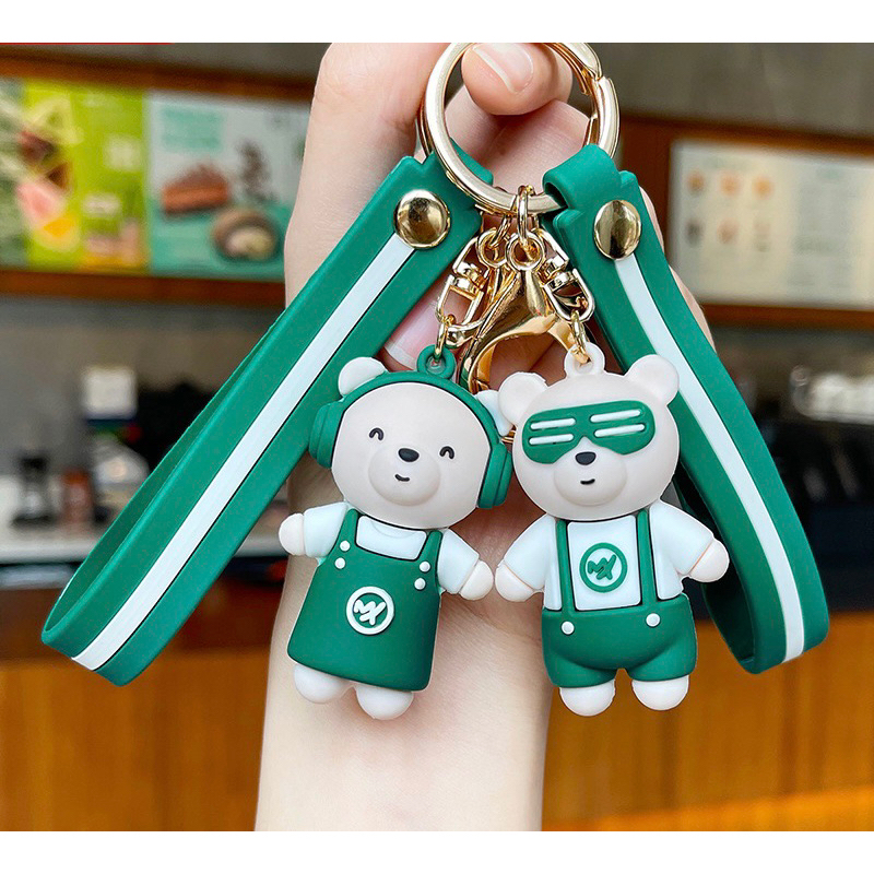 MÓC KHOÁ GẤU XANH HOẠT HÌNH DỄ THƯƠNG🧸