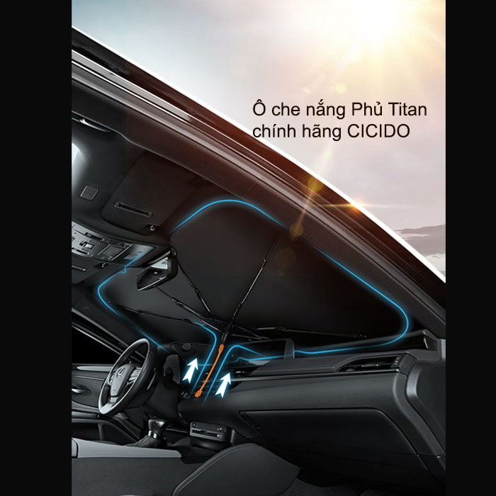 Ô che nắng kính trước xe ô tô CICIDO,Dù Che Nắng Ô Tô hàng cao cấp loại 1 | BigBuy360 - bigbuy360.vn