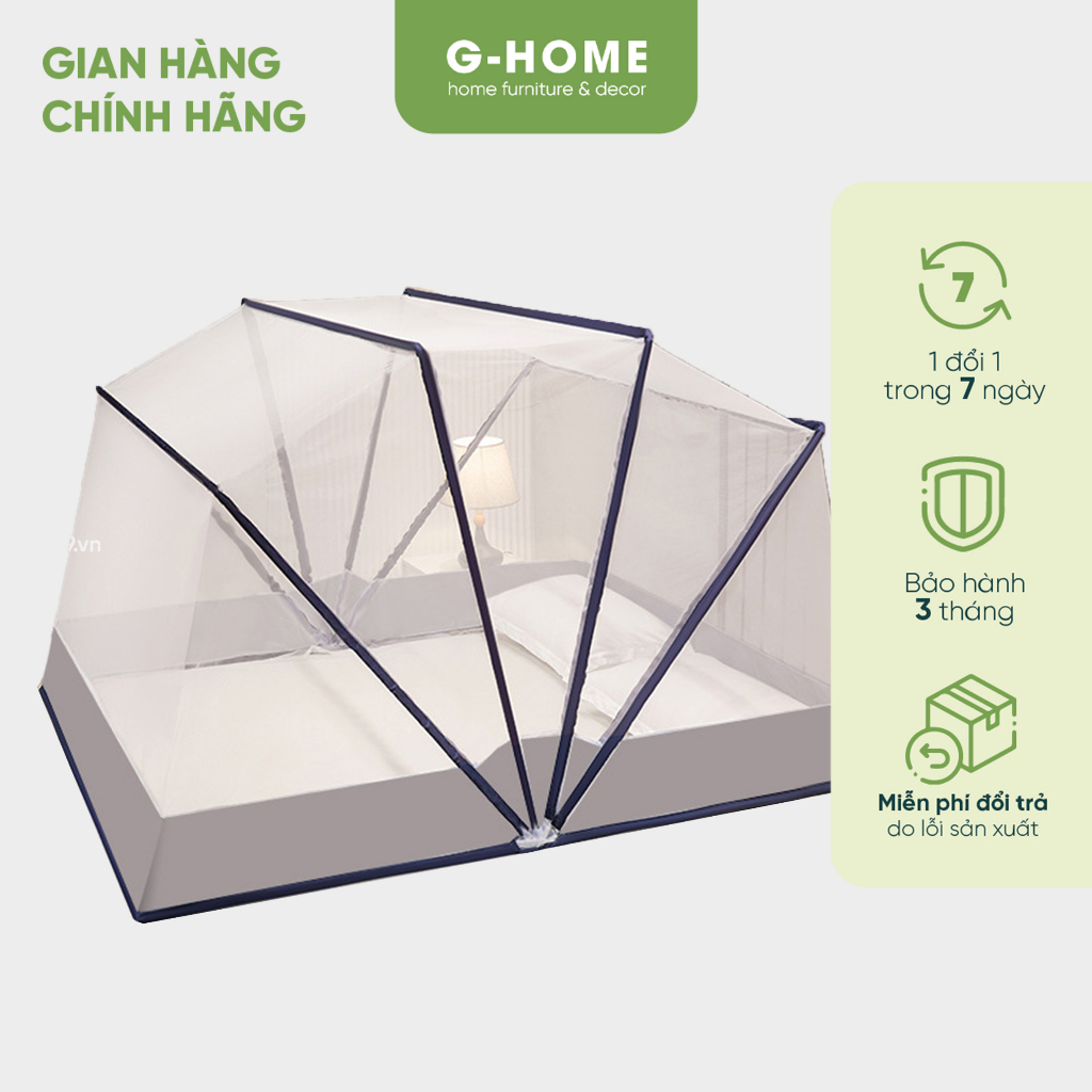 Màn chống muỗi gấp gọn Ghome màn tự bung khung xếp, thông minh, gấp gọn tiện dụng MAN23M1