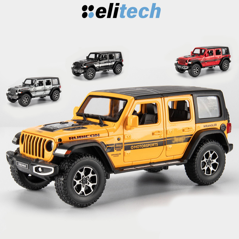 Mô hình xe địa hìnhJeep Wrangler Rubicon 4 cửa tỉ lệ 1:22 Jeep Wrangler Rubicon