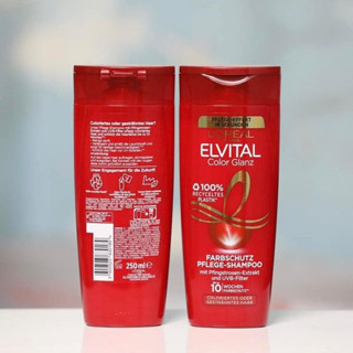 Bộ dầu gội xả Loreal Elvital Color Glanz dành cho tóc nhuộm