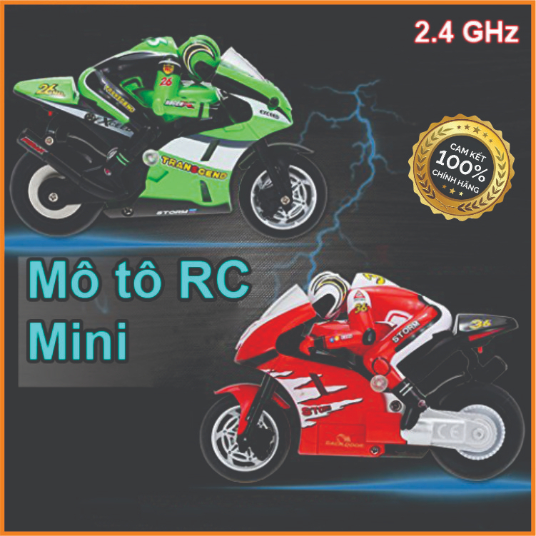 Xe moto Điều Khiển Từ Xa - Mini Moto RC Allegro có Gyro kèm Pin Sạc, tốc độ cao 30km/h - 8012 đồ chơi sáng tạo