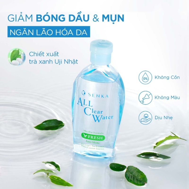Nước tẩy trang sạch thoáng Senka A.L.L.Clear Water Fresh