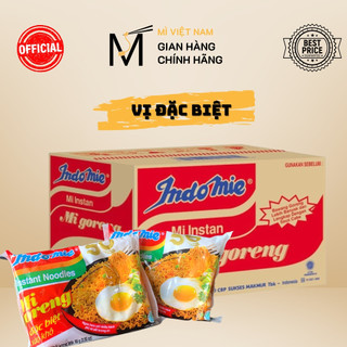 Mì Indomie vị đặc biệt gói 85g thùng 40 gói, mì xào Indomie Mi Goreng Fry Noodle