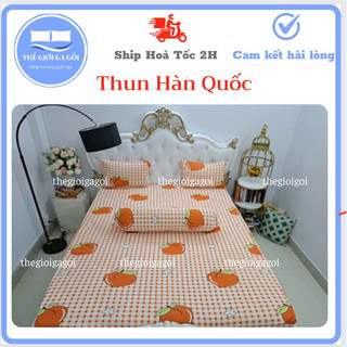 Bộ ga giường, Drap nệm Thun Lạnh Hàn Quốc 4 món