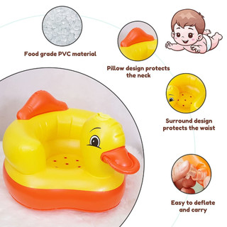 Ghế hơi tập ngồi cho bé, ghế phao vịt tập ngồi cho bé từ 6 tháng tuổi