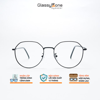 Gọng kính cận, Mắt kính giả cận kim loại Form tròn Nam Nữ Zodiac- GlassyZone