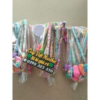 Set 10 cây bút chì đốt cute hình ngộ nghĩnh khác nhau
