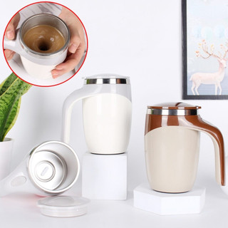 Cốc khuấy cà phê tự động thông minh bằng, tự động pha cafe, sữa, dung tích 380ml, giữ nhiệt tốt