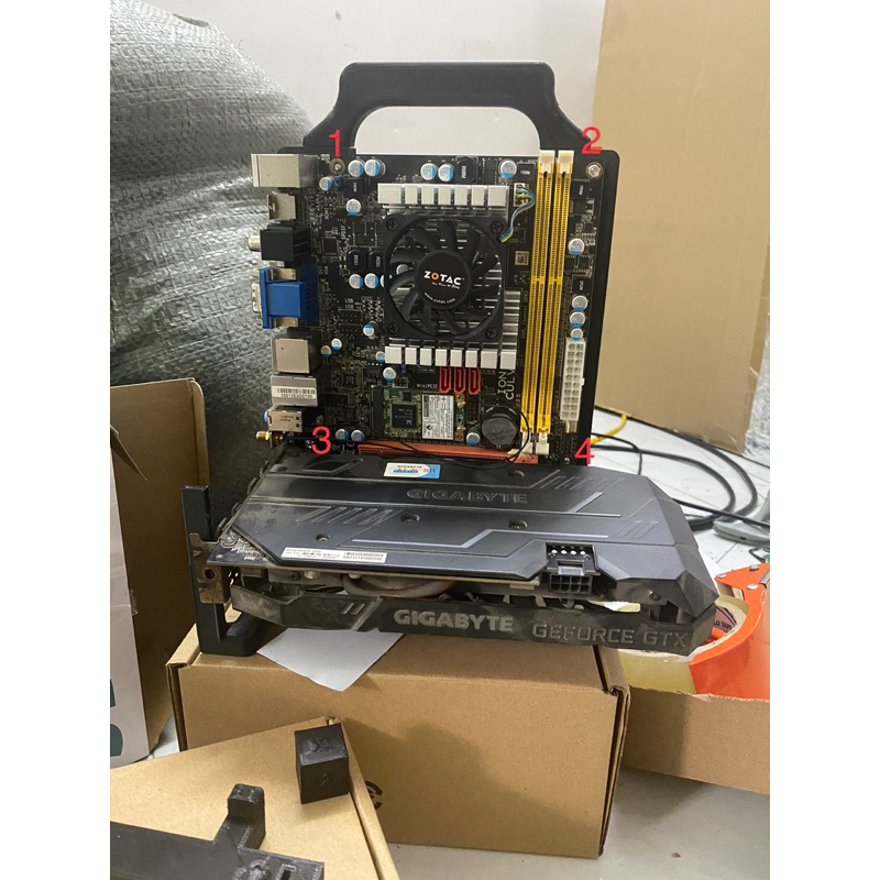 Open Case Nhựa ABS Mainboard MATX (V2)-In 3D