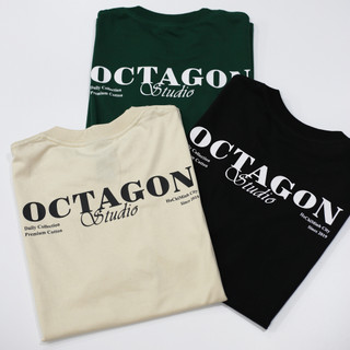Áo Thun Unisex Cổ Tròn OCTAGON Daily Tee - 100% Cotton 2 Chiều -Tay Lỡ Form Oversize