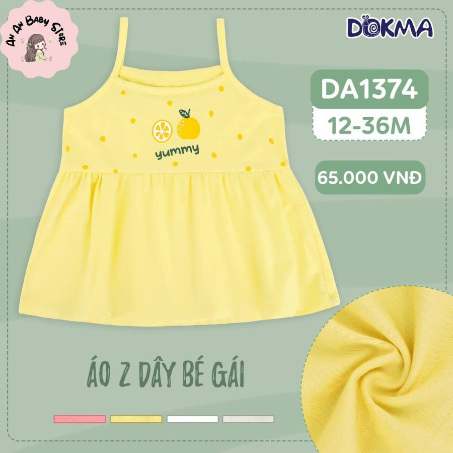 Áo hai dây dokma cho bé gái đủ màu