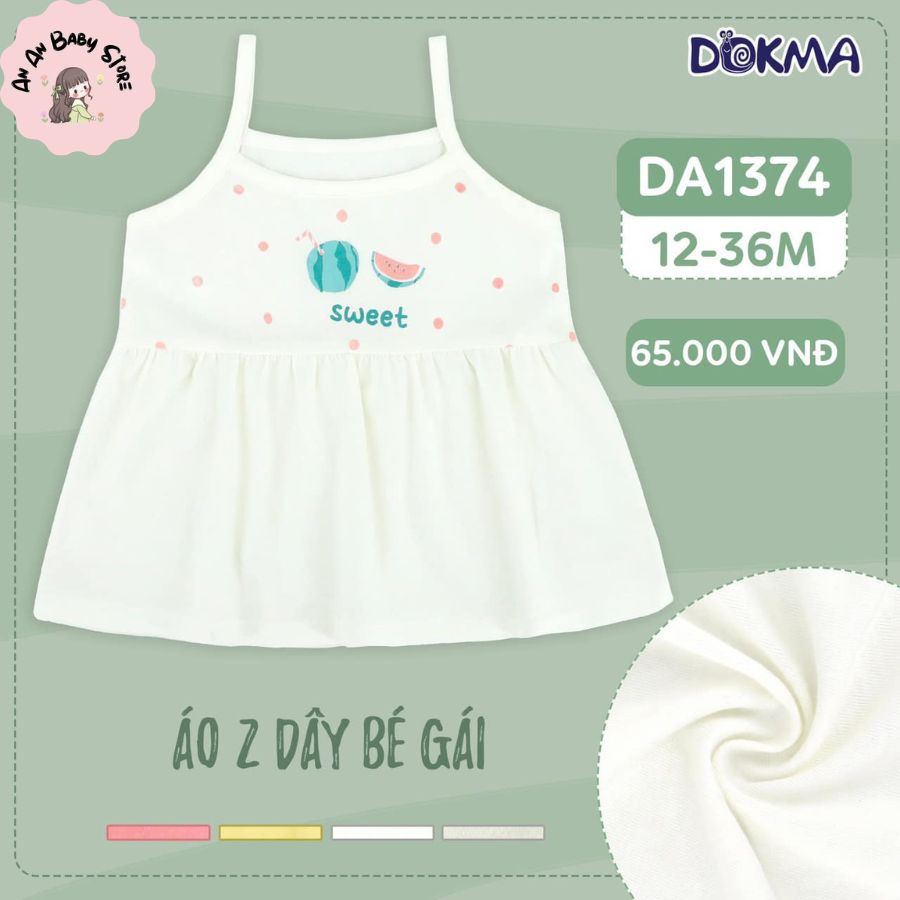 Áo hai dây dokma cho bé gái đủ màu