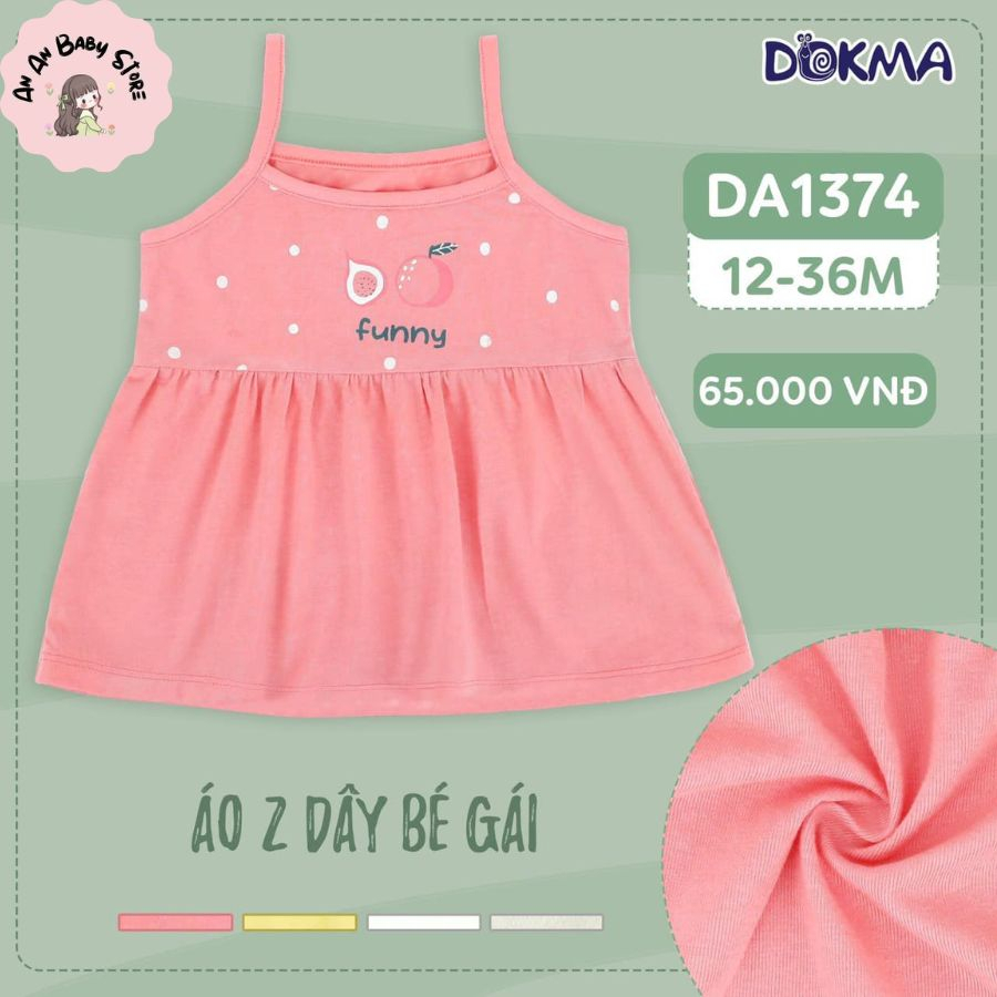 Áo hai dây dokma cho bé gái đủ màu