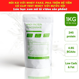 1 KG Whey Protein Concentrate 80% Protein - Sữa tăng cơ tăng cân whey protein isolate