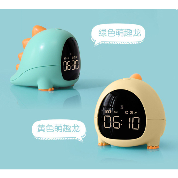 Đồng hồ Khủng long dễ thương, màn led, có báo thức, decor bàn làm việc, phòng ngủ