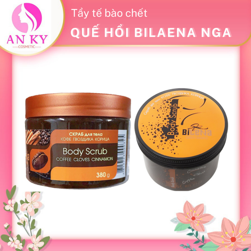 Tẩy da chết body quế hồi - cà phê Bilena