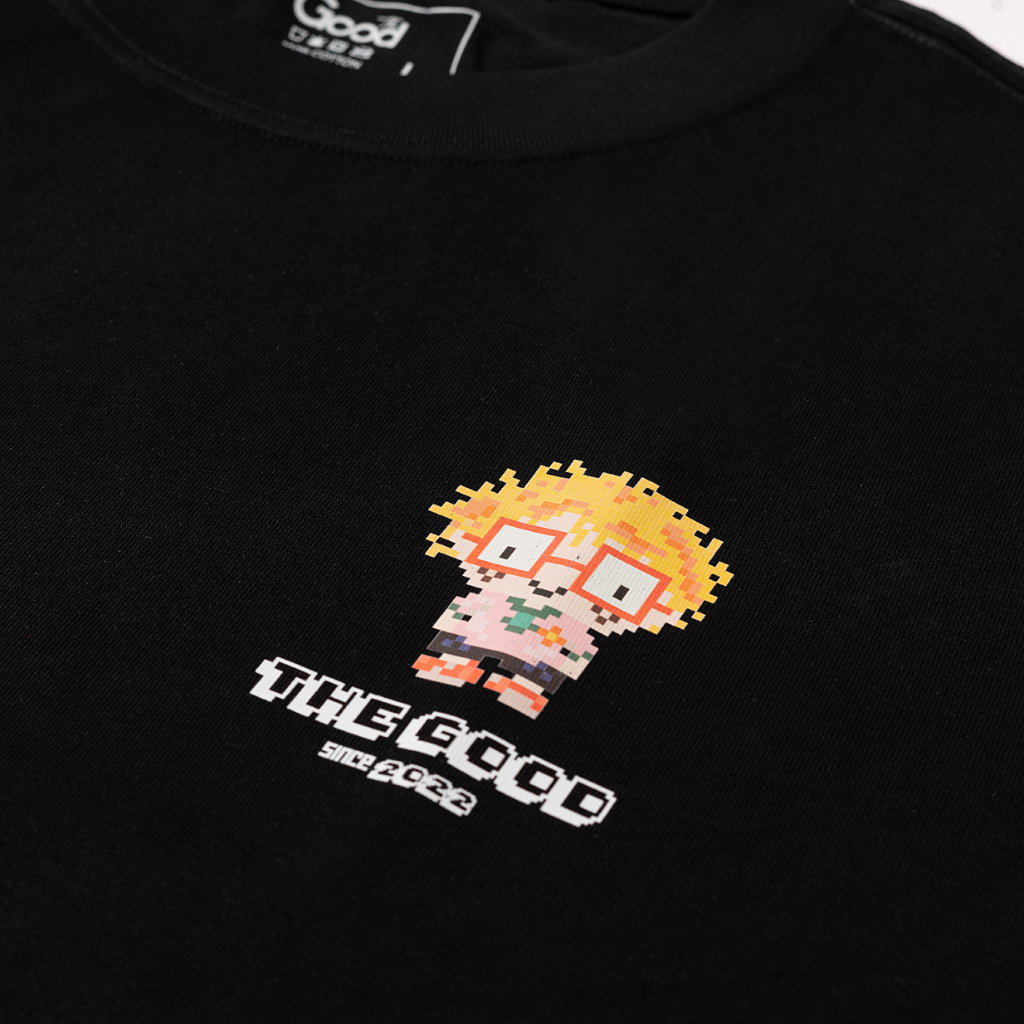 Áo Thun THE GOOD "Mini Characters Tee" Cổ Tròn Tay Lỡ Form Oversize, Áo Phông Nam Nữ Chất Cotton Thấm Hút Mồ Hôi