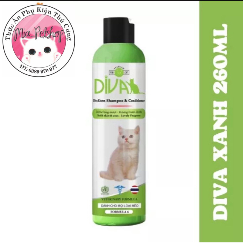 Sữa tắm DIVA chó mèo 260ml