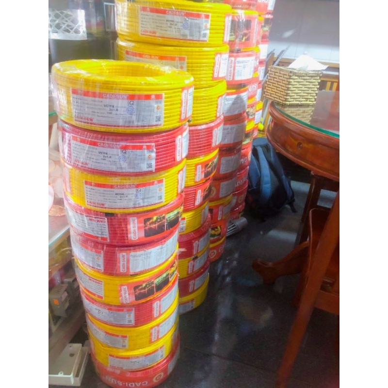 Dây Diện Đơn Cadisun 1x1,5 1x2,5 1x4,0 Dẫn Điện Tốt-Độ Bền Cao-An Toàn Chống Cháy Nổ - Điện Nước Tây Nguyên