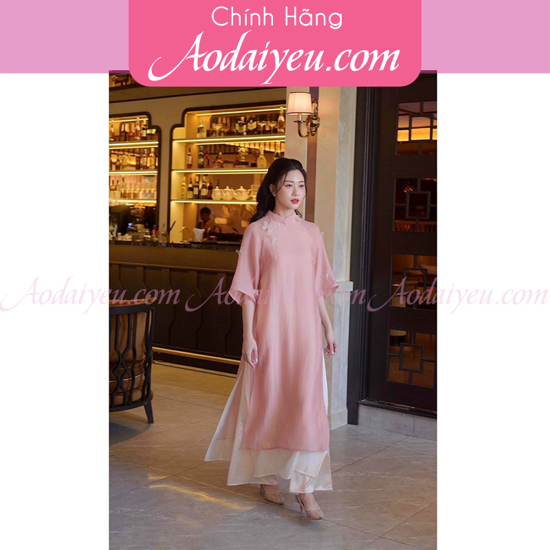 Áo dài hồ điệp, Áo dài cách tân dài mặc đi du lịch lễ tết dễ mặc - Aodaiyeu | BigBuy360 - bigbuy360.vn