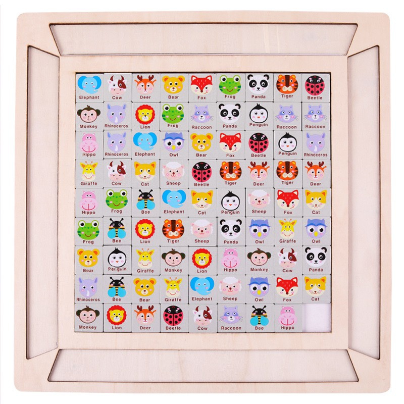 Đồ chơi xếp hình ghép cặp PIKACHU 80 hình bằng gỗ, đồ chơi trí tuệ phát triển tư duy thông minh cho bé - Muối blocks