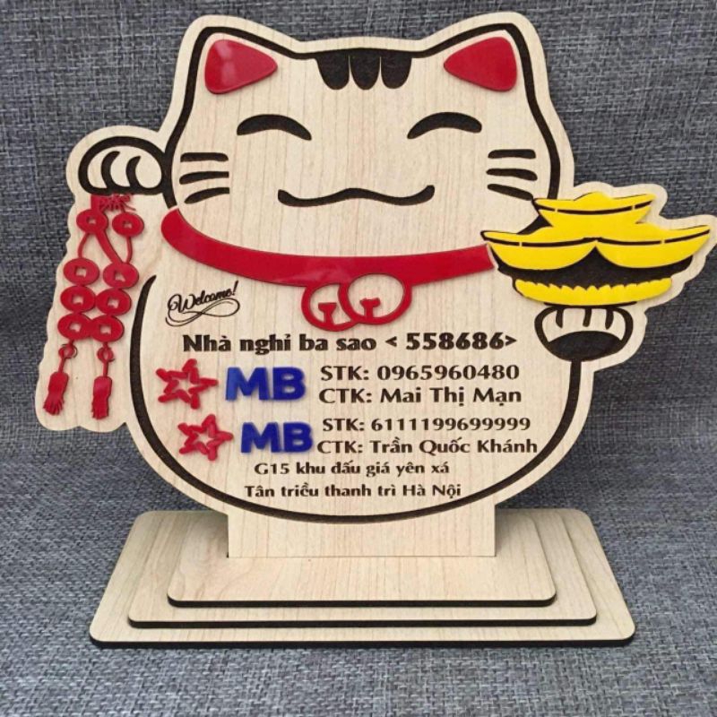 bản qr mèo thần tài