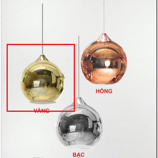 Hl1033-250 - đèn thả tráng gương màu vàng, màu bạc, màu đồng phi 250