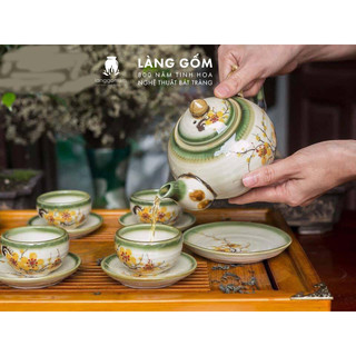 Bộ ấm chén kiểu Gốc cây to - Dung tích 620ml - LÀNG GỐM