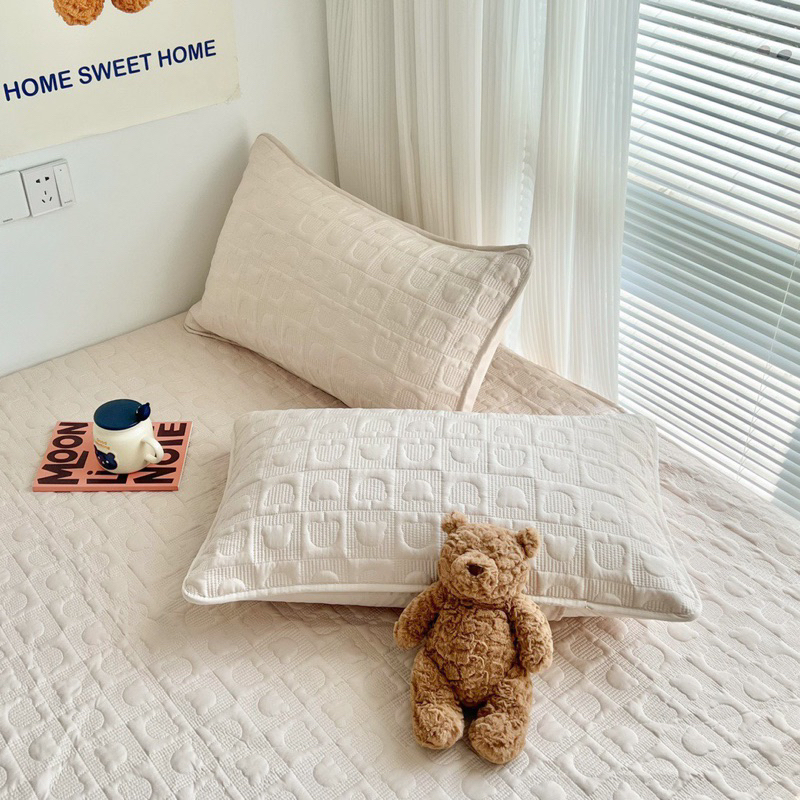 Set chiếu cao su trần nổi IGUN BEDDING kèm vỏ gối ôm