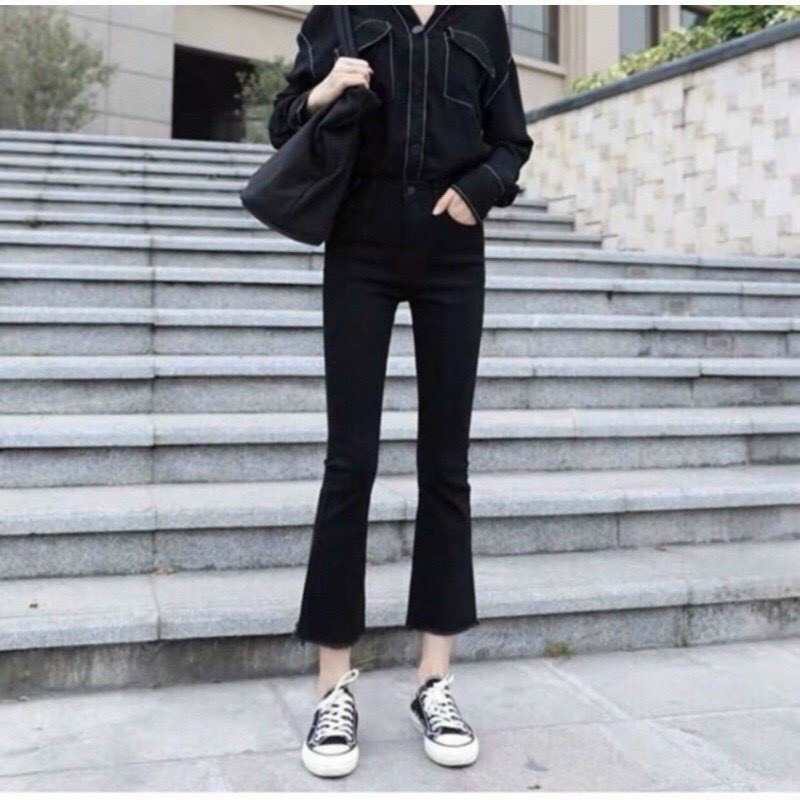 Quần Loe Bò Giấy Peach Tree Trẻ Trung Năng Động Thoải Mái Tôn Dáng | BigBuy360 - bigbuy360.vn