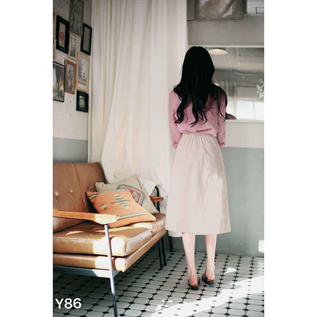 Áo sơ mi chân váy .sét đồ phong cách thời thượng y86