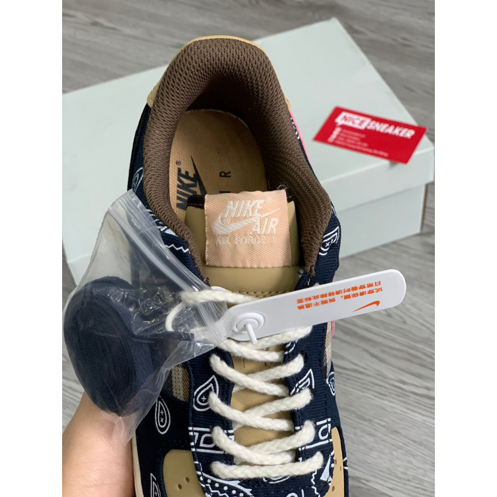 Giày Air Force 1 x Dunk Travis Scott Nâu,  thổ cẩm mới nhất 2023 - NICE SNEAKER | Chất lượng siêu cấp.