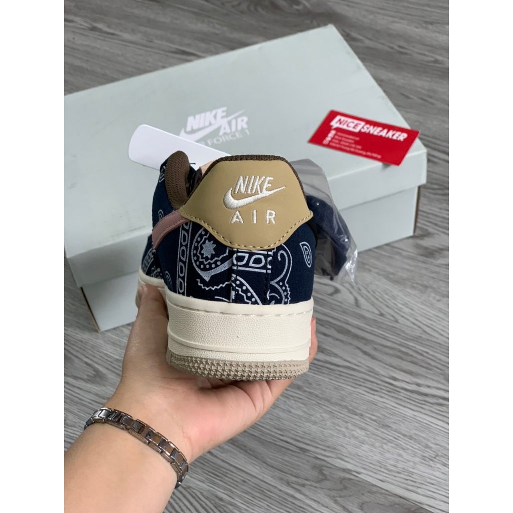 Giày Air Force 1 x Dunk Travis Scott Nâu,  thổ cẩm mới nhất 2023 - NICE SNEAKER | Chất lượng siêu cấp.