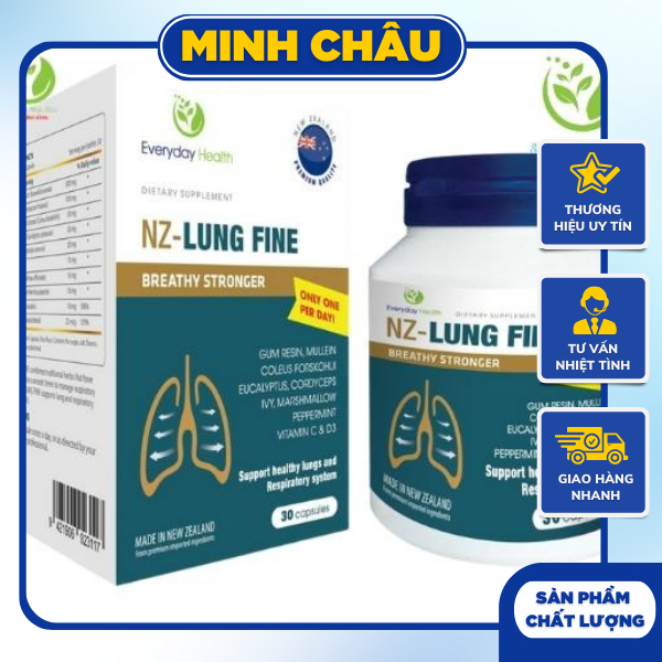 VIÊN UỐNG BỔ PHỔI NZ LUNGFINE HỖ TRỢ BỔ PHỔI VÀ HỆ HÔ HẤP (HỘP 30 VIÊN)