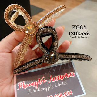 Kẹp gắp nhựa đính đá xoàn cao cấp