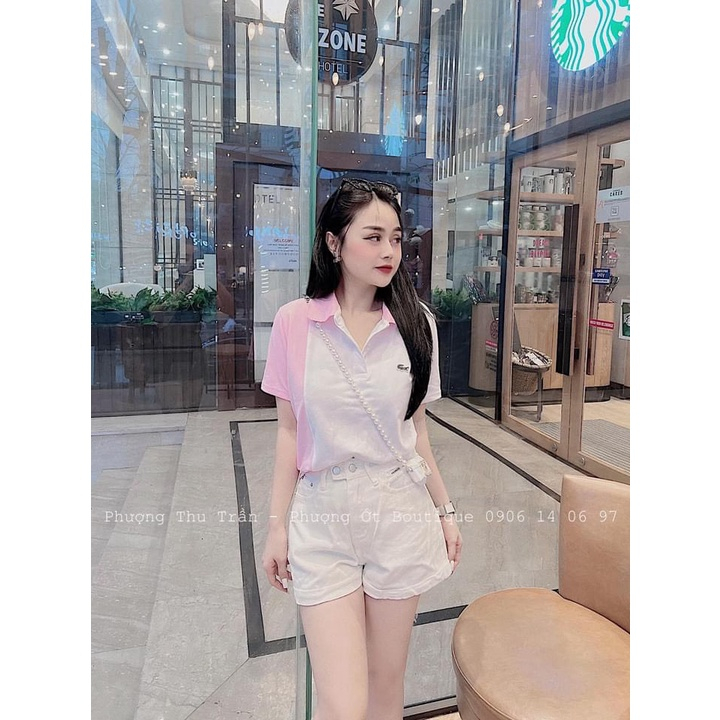 Áo Polo Nữ Cộc Tay Chất Vải Poly siêu mịn mát thiết kế kiểu dáng trẻ trung basic dễ phối đồ A14 | BigBuy360 - bigbuy360.vn