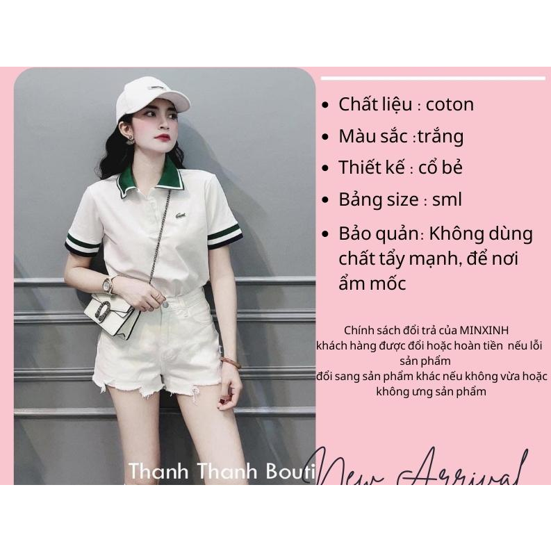 Áo Polo Nữ Cộc Tay Chất Vải Poly siêu mịn mát thiết kế kiểu dáng trẻ trung basic dễ phối đồ A14 | BigBuy360 - bigbuy360.vn