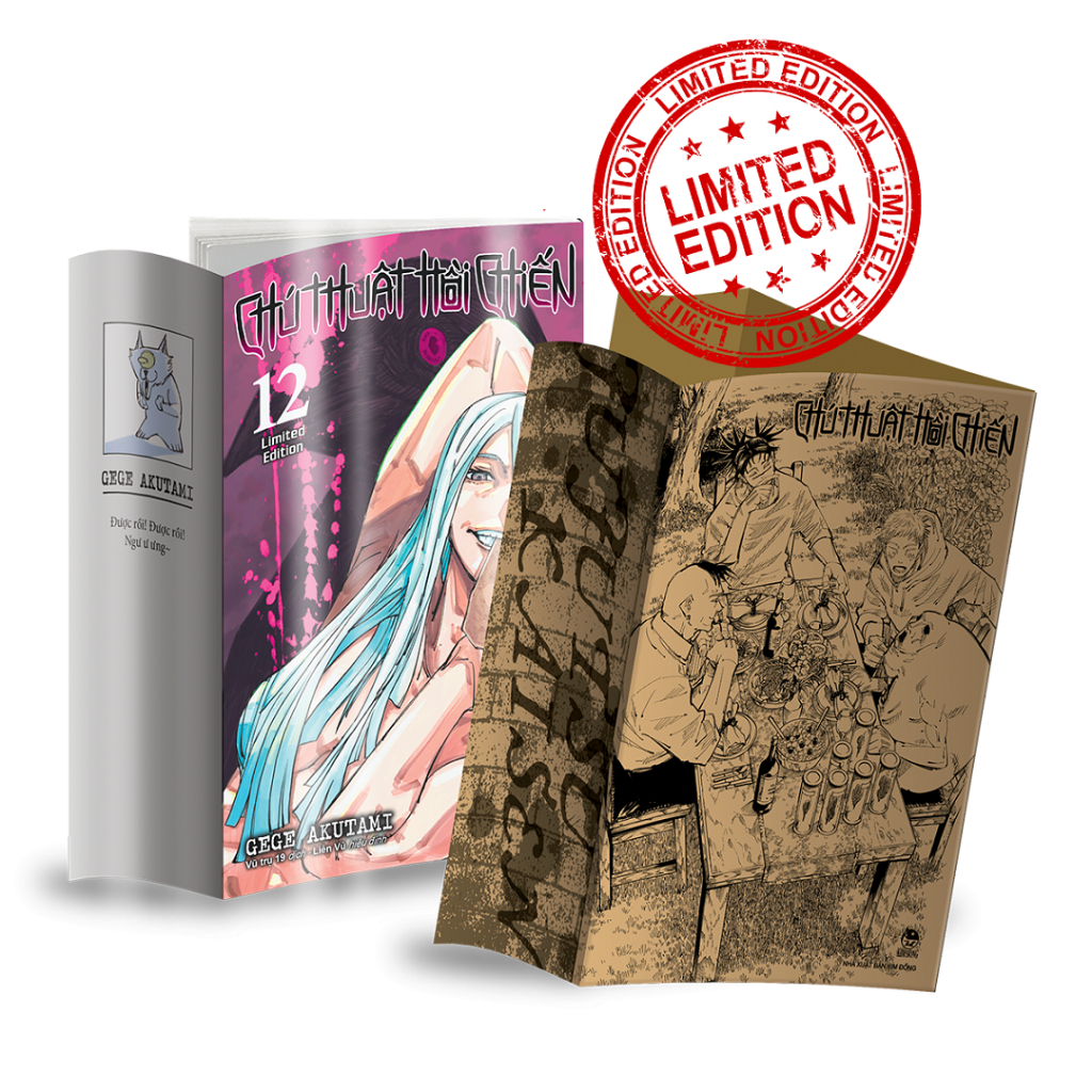 Truyện Tranh - Chú Thuật Hồi Chiến Tập 12 - Bản Giới Hạn Limited Edition - Tặng Kèm Bọc Bảo Vệ Sách 