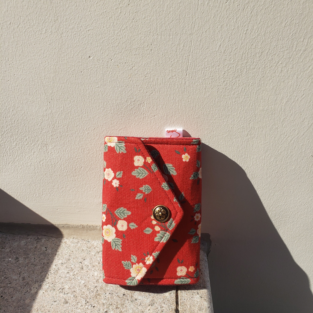 Ví Vải Handmade Đỏ Hoa Đào Siêu Đẹp, May Mắn Về Mặt Phong Thủy