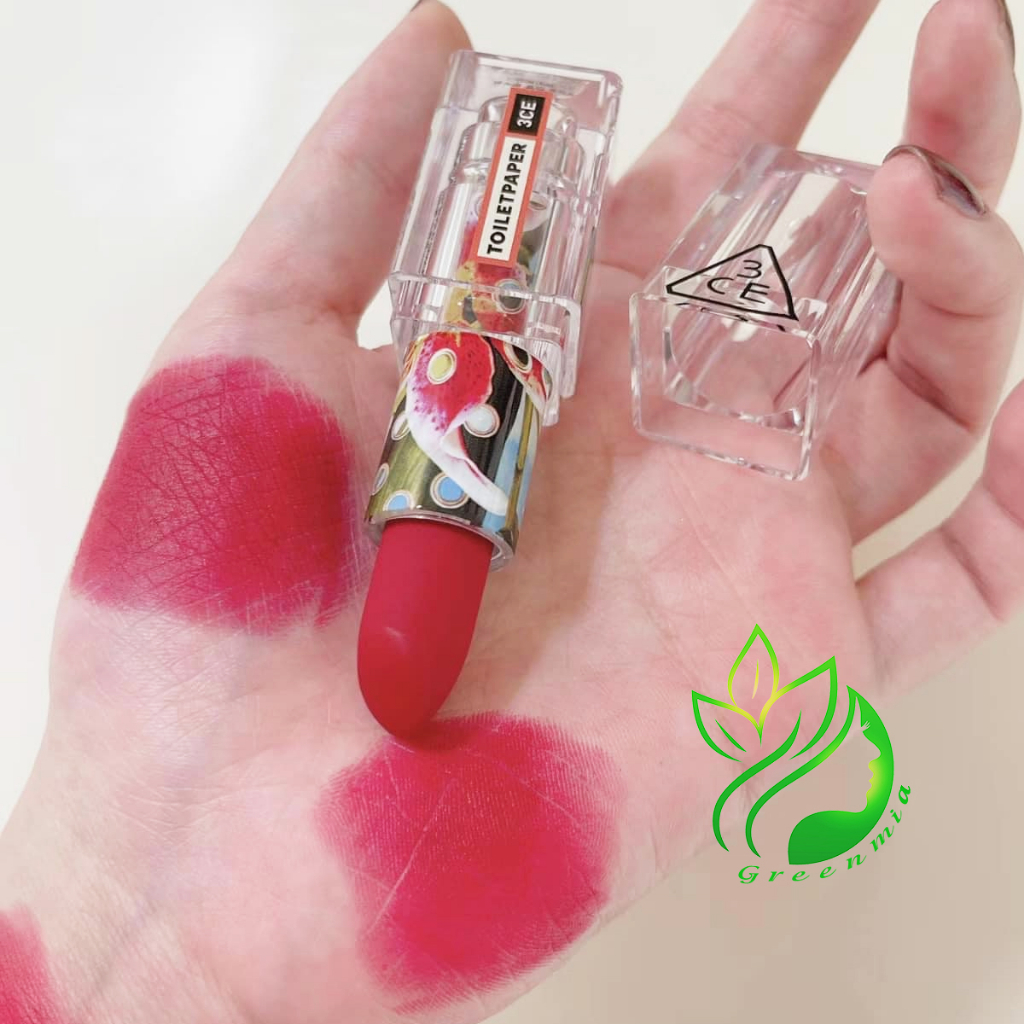 Son 3CE Toilet Paper Cold Space Son Thỏi Đỏ Cherry Siêu Mịn Tôn Da Vô Cùng Quyến Rũ